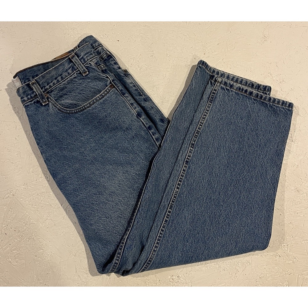 Signature By Levi Strauss And Co Mens Relaxed Fit Blue Straight Jeans Size 38x30